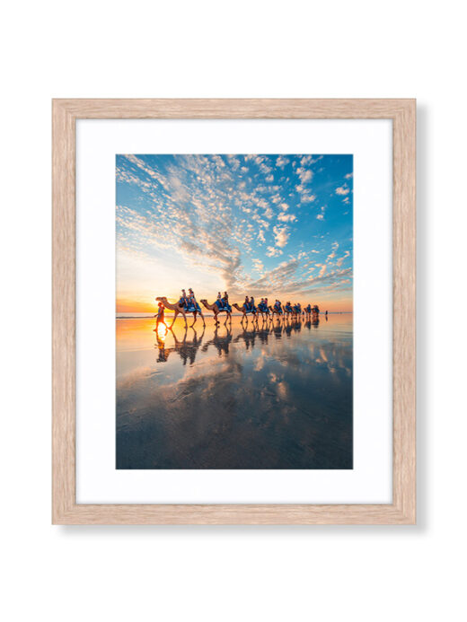 Cable Beach Camels Framed Photo Print