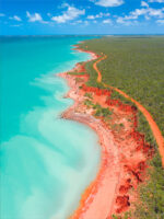 Aerial Drone Photo at Crabe Creek Road in Roebuck Bay Coast Broome fine art photography print From Miles Away