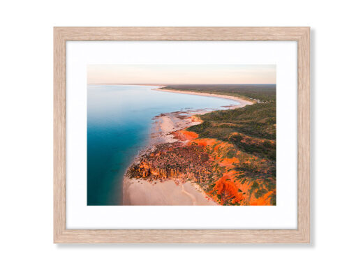 An Aerial Drone Photo of Eco Beach in Broome Western Australia. Available as a fine art framed photo print.
