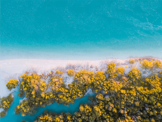 From Miles Away Matt Deakin aerial drone photo from Willie Creek in Broome available to buy as a fine art framed or canvas print.