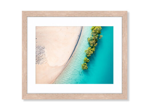 An Aerial Drone Photo of Port Smith Lagoon. Available as a fine art framed photo print.