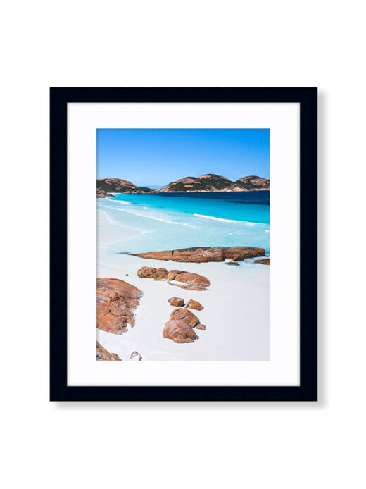 Lucky Bay Beach fine art framed photo from Esperance Western Australia.
