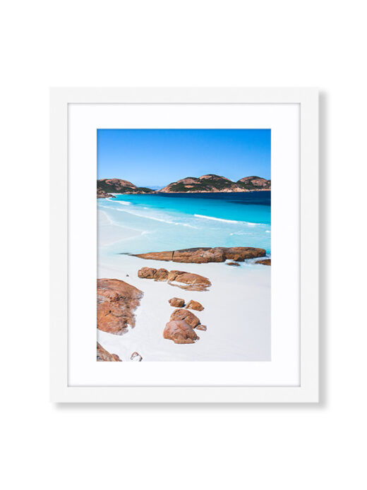 Lucky Bay Beach fine art framed photo from Esperance Western Australia.