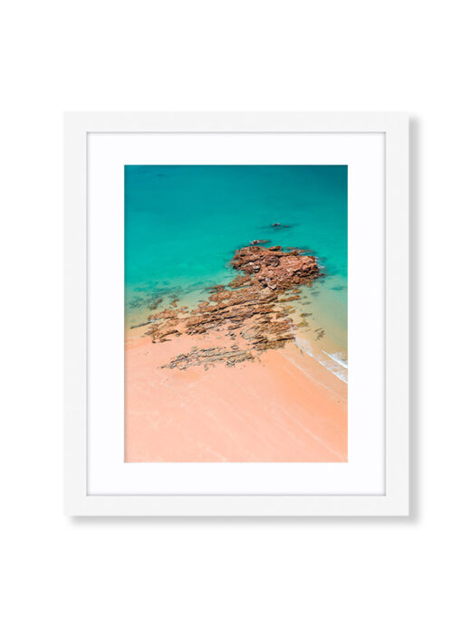 Entrance Point Broome White Wooden Framed Photo Print