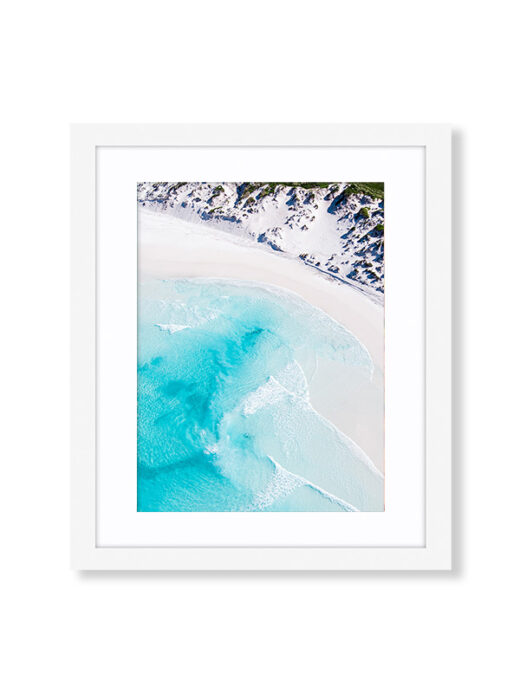 Wharton Beach Esperance White Wooden Framed Photo Print